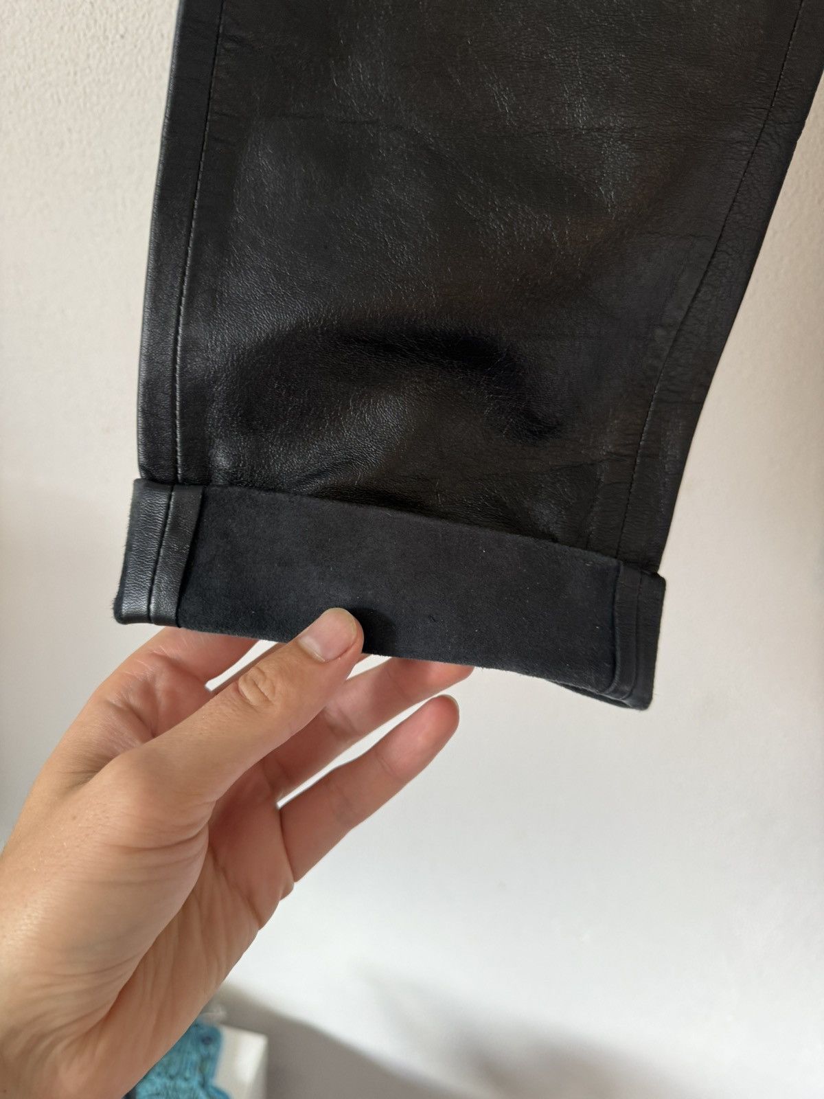 Givenchy Givenchy Lambskin Pleated Trousers in Black Size US 30 / EU 46 - 7 Thumbnail