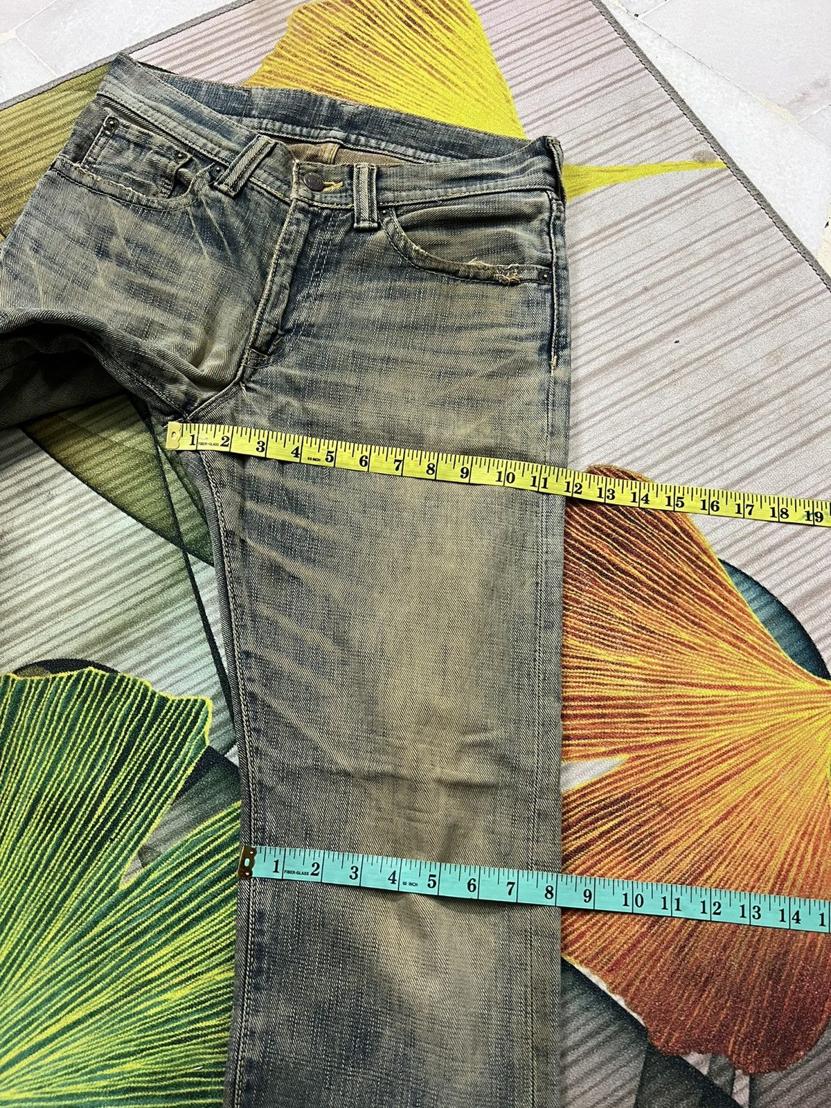 Japanese Brand GL HEART DISTRESSED RUSTY JEANS Size US 30 / EU 46 - 15 Thumbnail