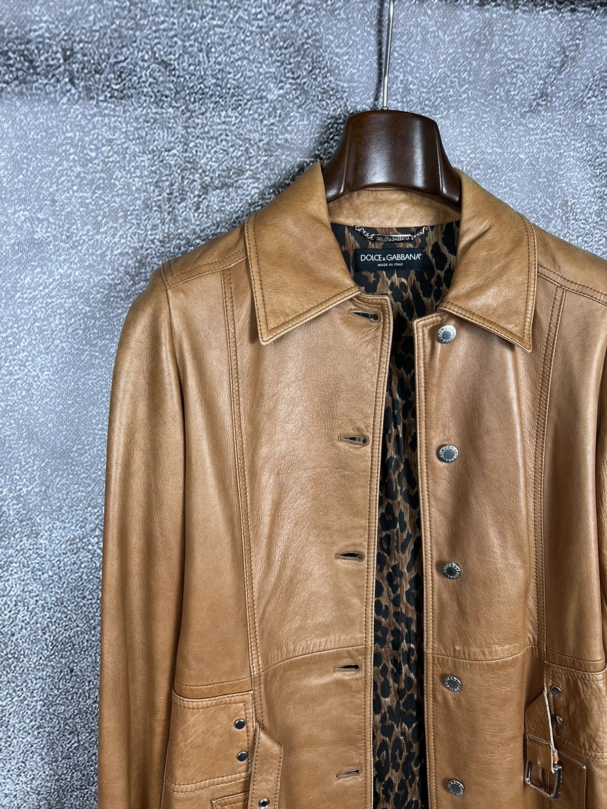 Dolce & Gabbana Dolce & Gabbana lambskin leopard coat mainline made in italy Size M / US 6-8 / IT 42-44 - 4 Thumbnail