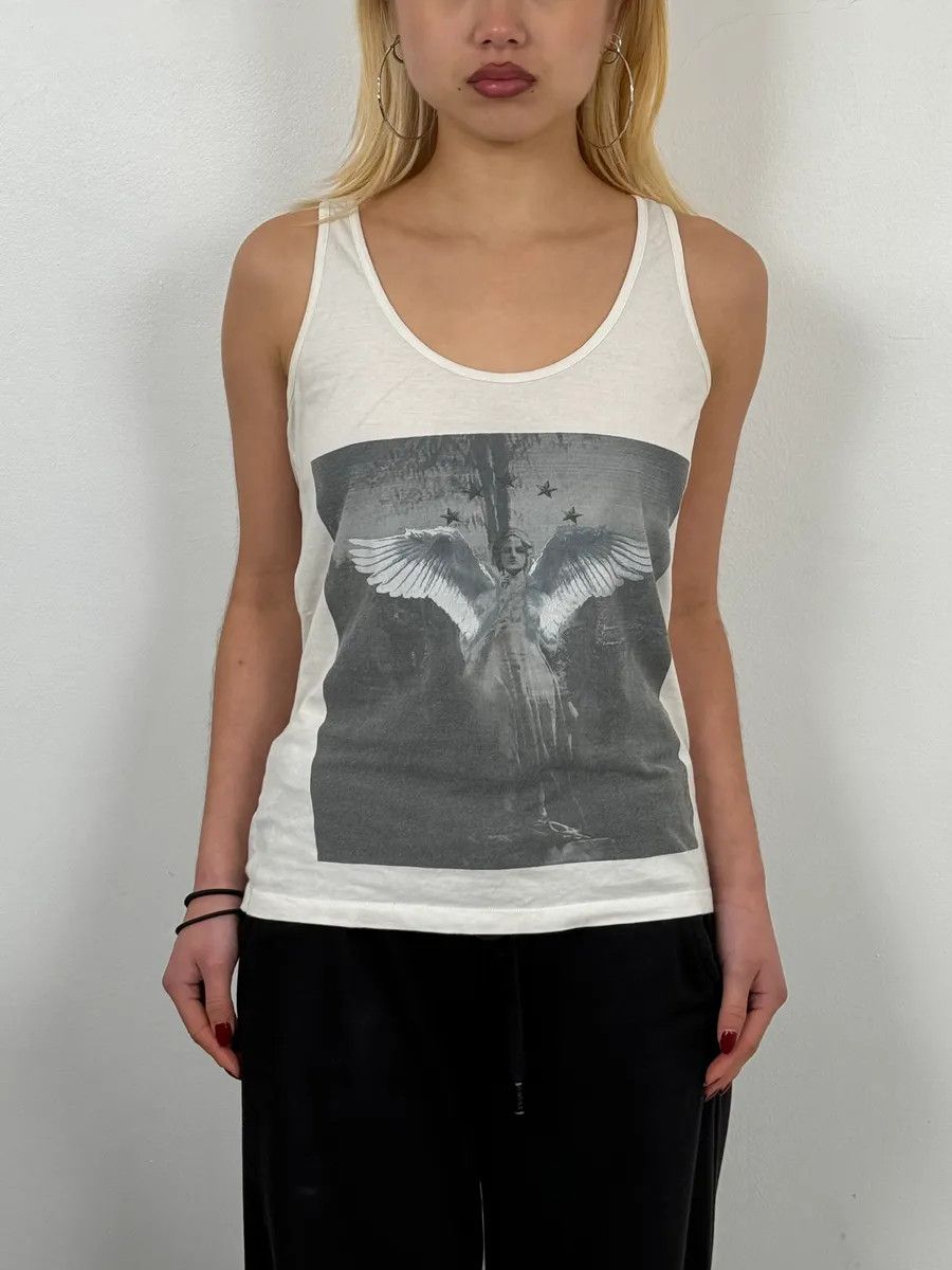Givenchy 2000s Givenchy Angel White Tank Top Size S / US 4 / IT 40 - 2 Thumbnail