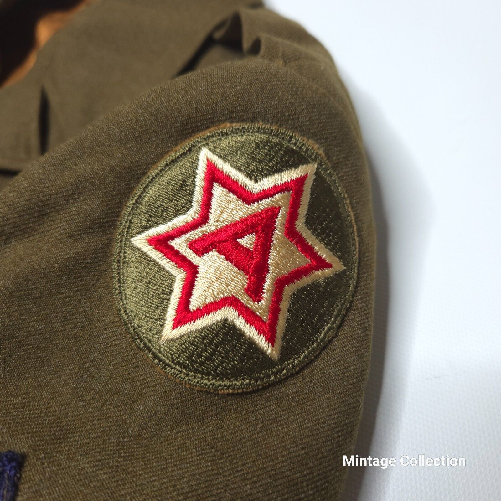 Other VINTAGE 6TH ARMY OFFICER'S WOOL JACKET MASTER SERGEANT Size US XS / EU 42 / 0 - 3 Thumbnail