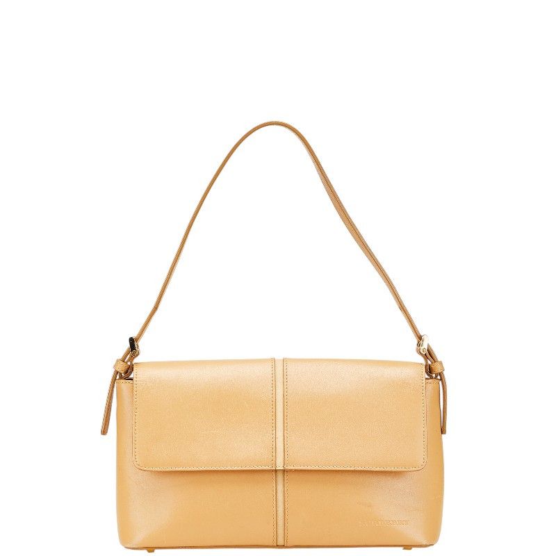 Burberry Burberry Logo Nova Check Leather Shoulder Bag Leather Shoulder Bag in Beige, Women's