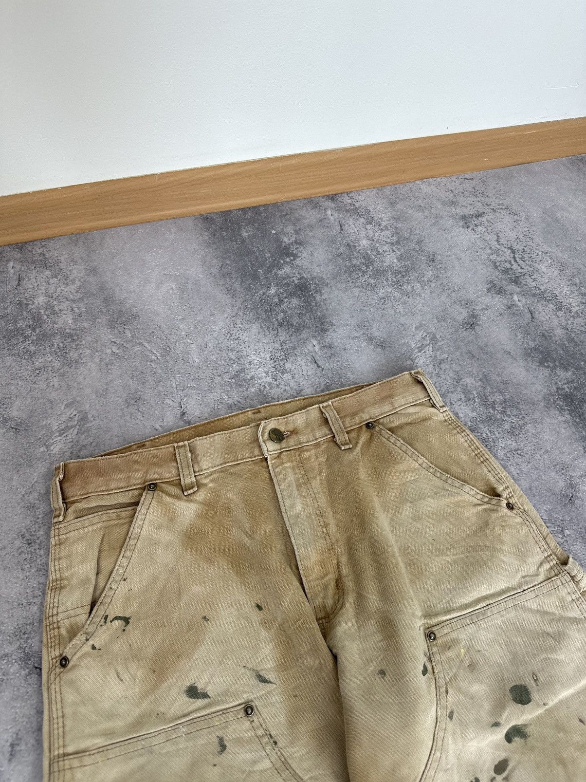 Carhartt Vintage 90s Carhartt USA Double Knee Distressed Work Pants Size US 32 / EU 48 - 6 Thumbnail