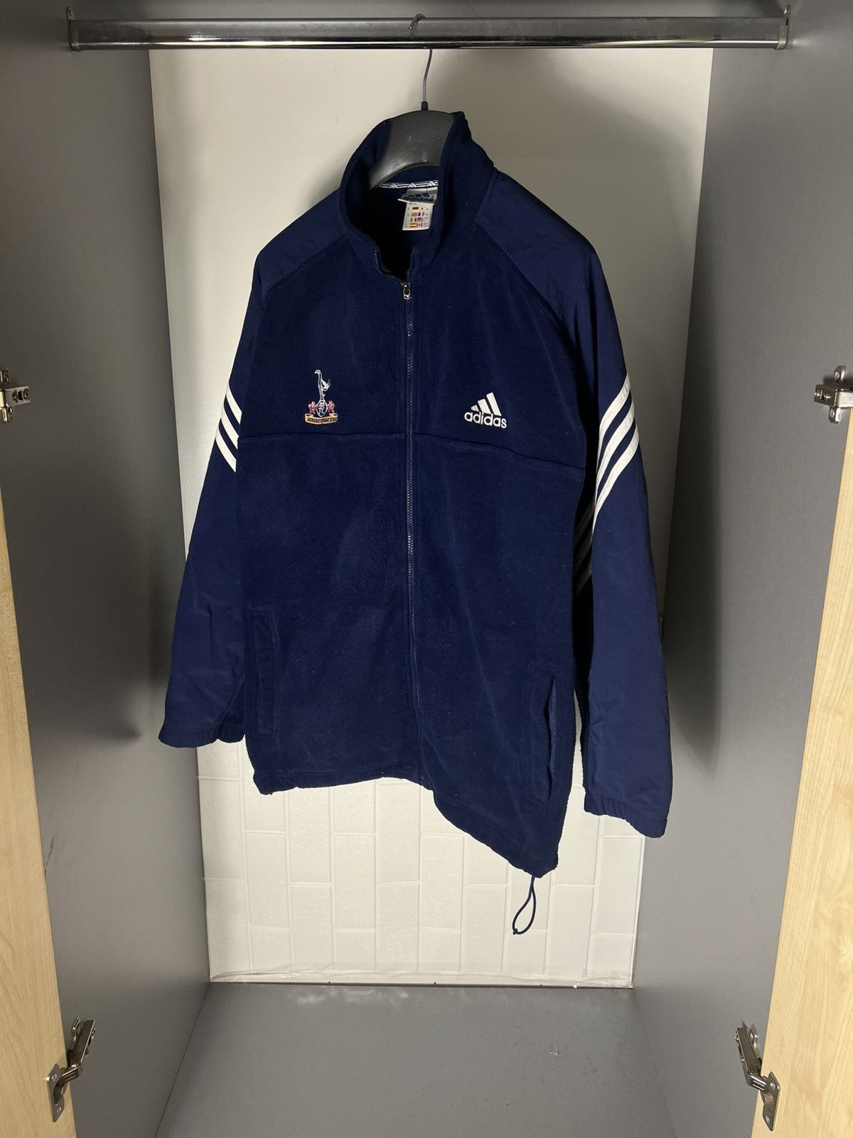 Vintage VERY RARE ADIDAS FC TOTTENHAM HOTSPUR SOCCER JACKET RETRO Size US XL / EU 56 / 4 - 3 Thumbnail