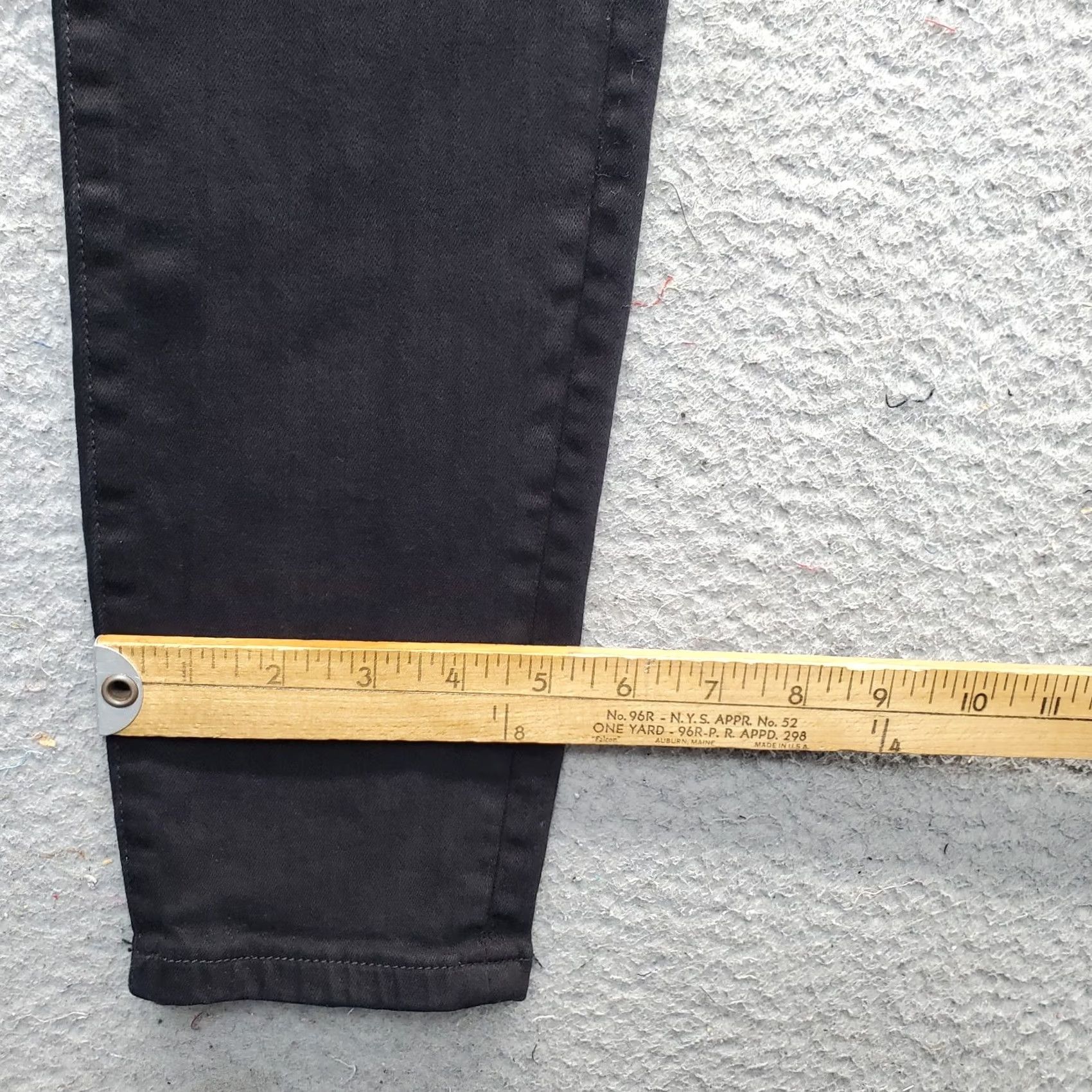 Frame FRAME Le Skinny de Jeanne Crop Jeans Womens 28 Black Denim Stretch Streetwear Size 28" / US 6 / IT 42 - 5 Thumbnail