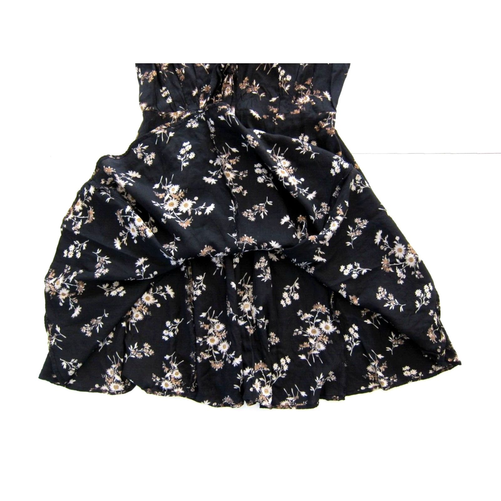 Ralph Lauren Ralph Lauren Denim & Supply Cap Sleeve Sun Dress 100% Rayon Black Floral Kaftan Maxi Shift Sundress Women M- Color Black Size M / US 6-8 / IT 42-44 - 7 Thumbnail