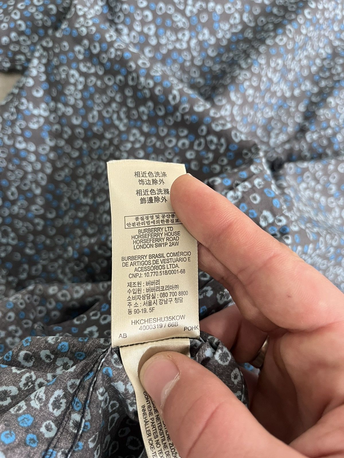 Burberry Burberry Brit made in Hong Kong flower printed shirt Size US S / EU 44-46 / 1 - 8 Thumbnail