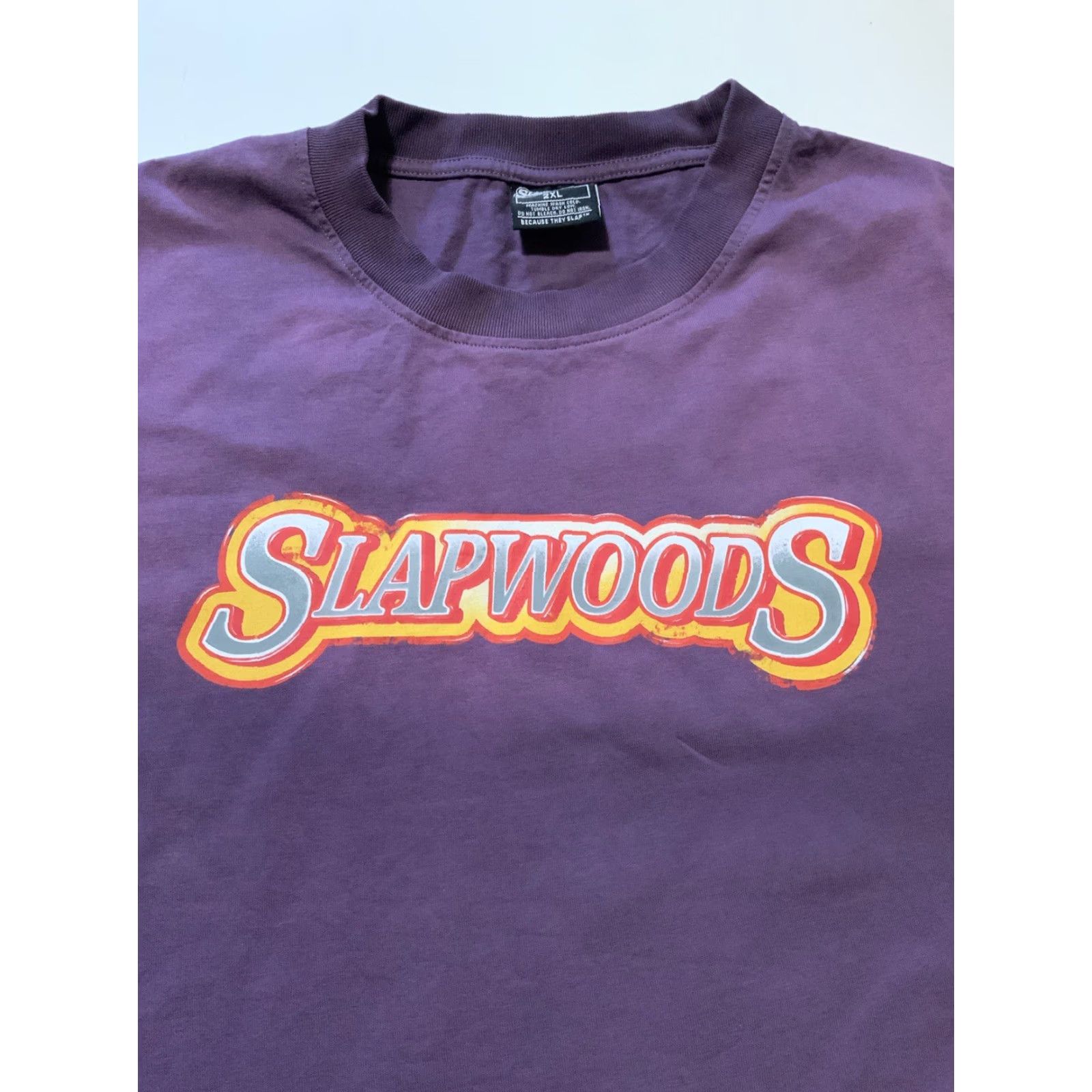 Vintage VINTAGE Slapwoods Cigar Wraps Once You Go Slap You Never Go Back Purple Graphic T-Shirt Mens 2XL Purple"} Size US XXL / EU 58 / 5 - 5 Thumbnail