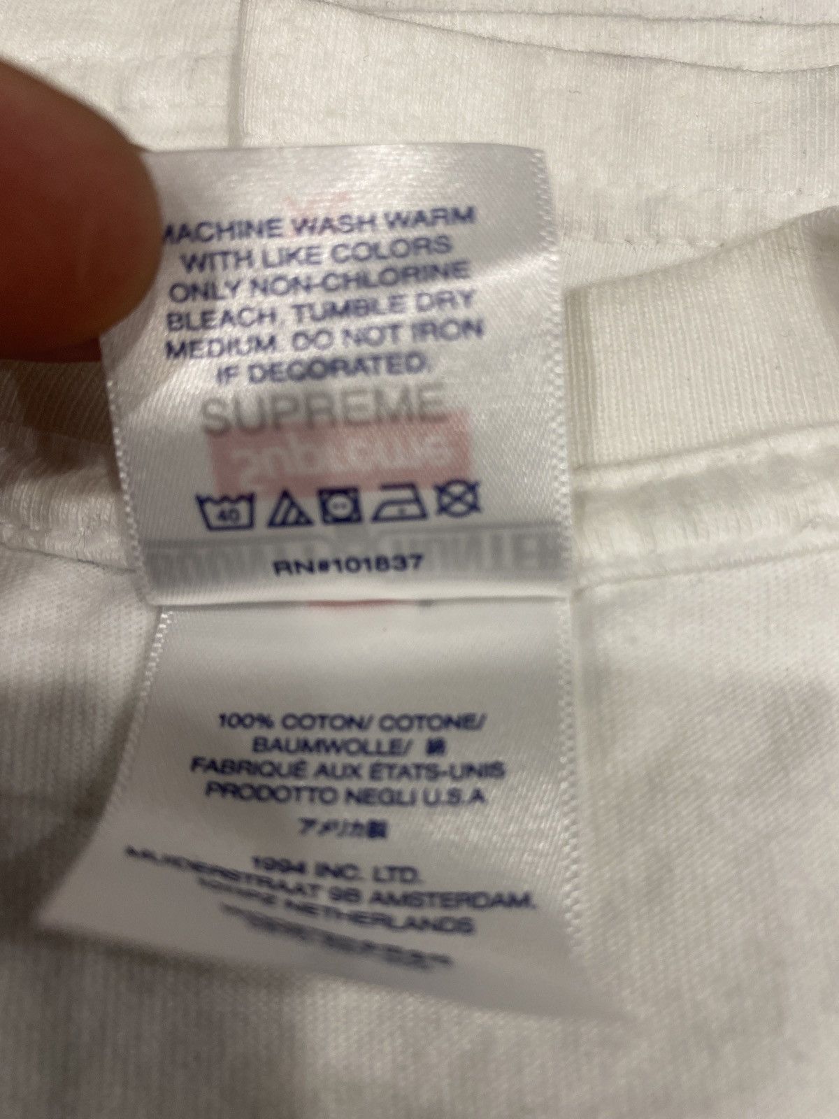 Bounty Hunter × Supreme Supreme/Bounty Hunter Men WhiteT-Shirt Size US XL / EU 56 / 4 - 7 Thumbnail