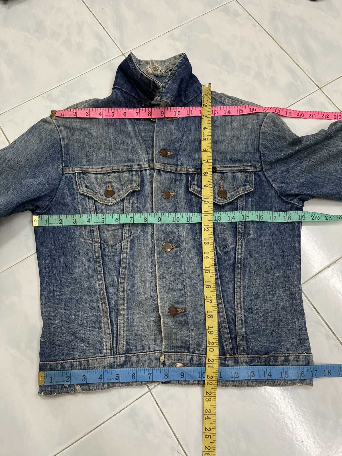 Vintage 🔥🔥🔥STEALS VTG WRANGLER DENIM JACKET Size US S / EU 44-46 / 1 - 18 Thumbnail