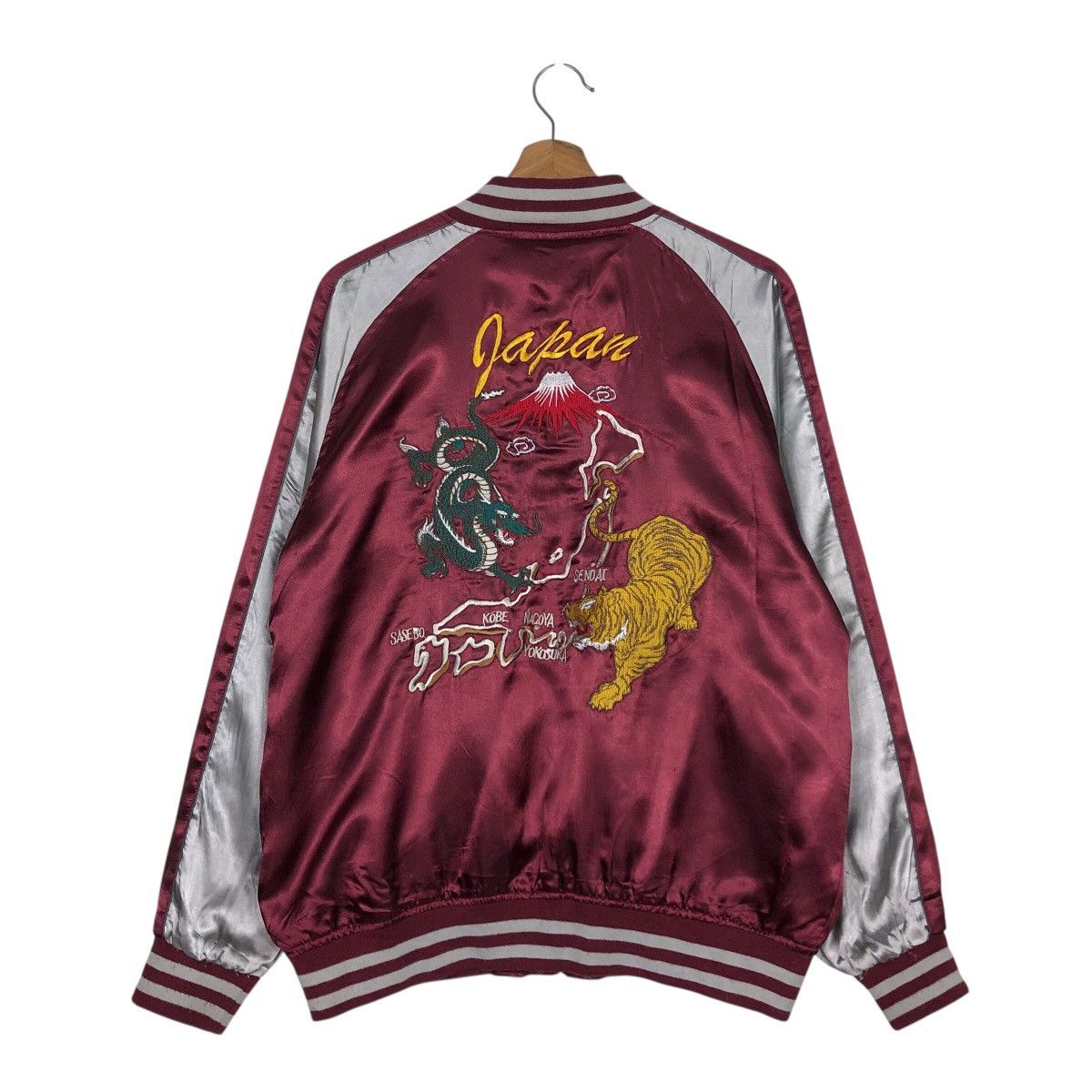 Vintage 📌Vintage Souvenir Sukajan Jacket Embroidered Japan Design Size US L / EU 52-54 / 3 - 1 Thumbnail