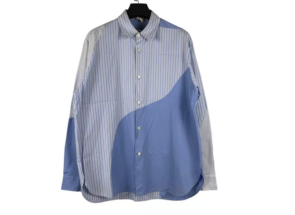 Soe Soe Ready To Wear Patchwork Plaid Shirt J31 Size US M / EU 48-50 / 2 - 1 Thumbnail
