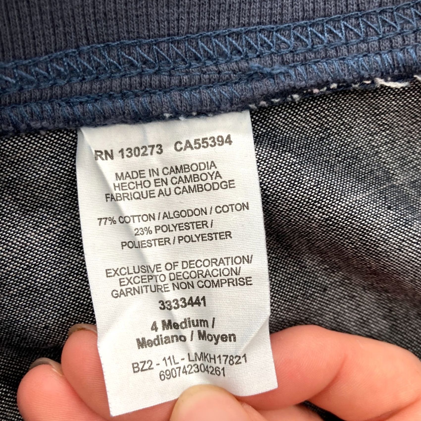 Lee Lee Capri Pants Women 4 Blue Chambray Stretch Waistband Comfort Regular Fit Capris Size 27" / US 4 / IT 40 - 6 Thumbnail