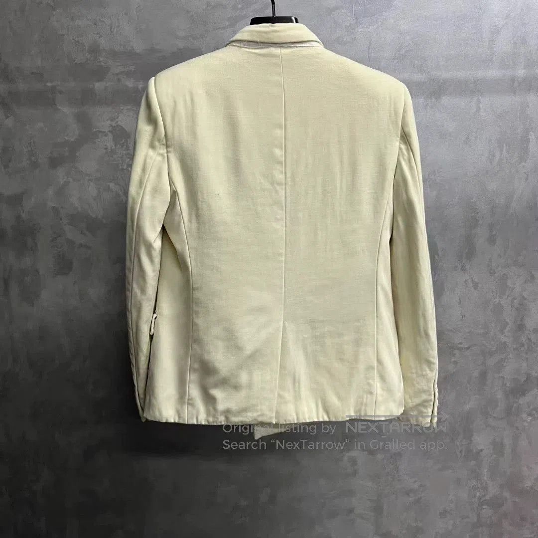 Saint Laurent Paris saint laurent cream tailored blazer jacket. Size US L / EU 52-54 / 3 - 2 Thumbnail