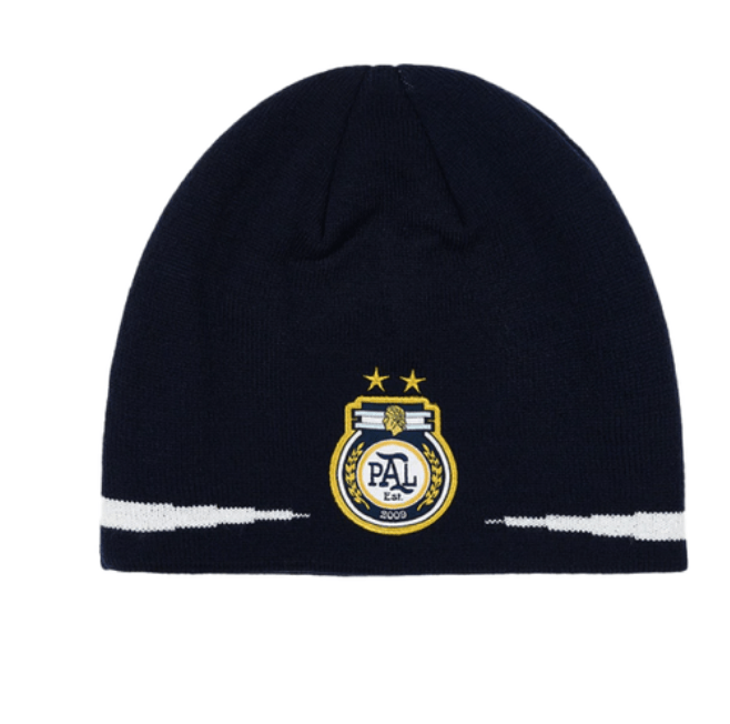 image of Hypebeast x Palace Pro Nein Cuff Beanie Black in Navy, Men's