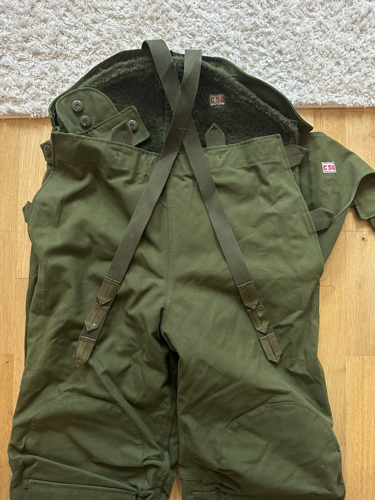 Vintage Swedish Army Motorcycle Pants 1974 Size US 34 / EU 50 - 12 Thumbnail