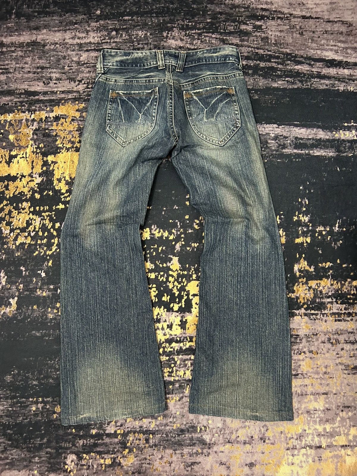 Japanese Brand Vintage Georgia Washed Flare Jeans Size US 30 / EU 46 - 3 Thumbnail