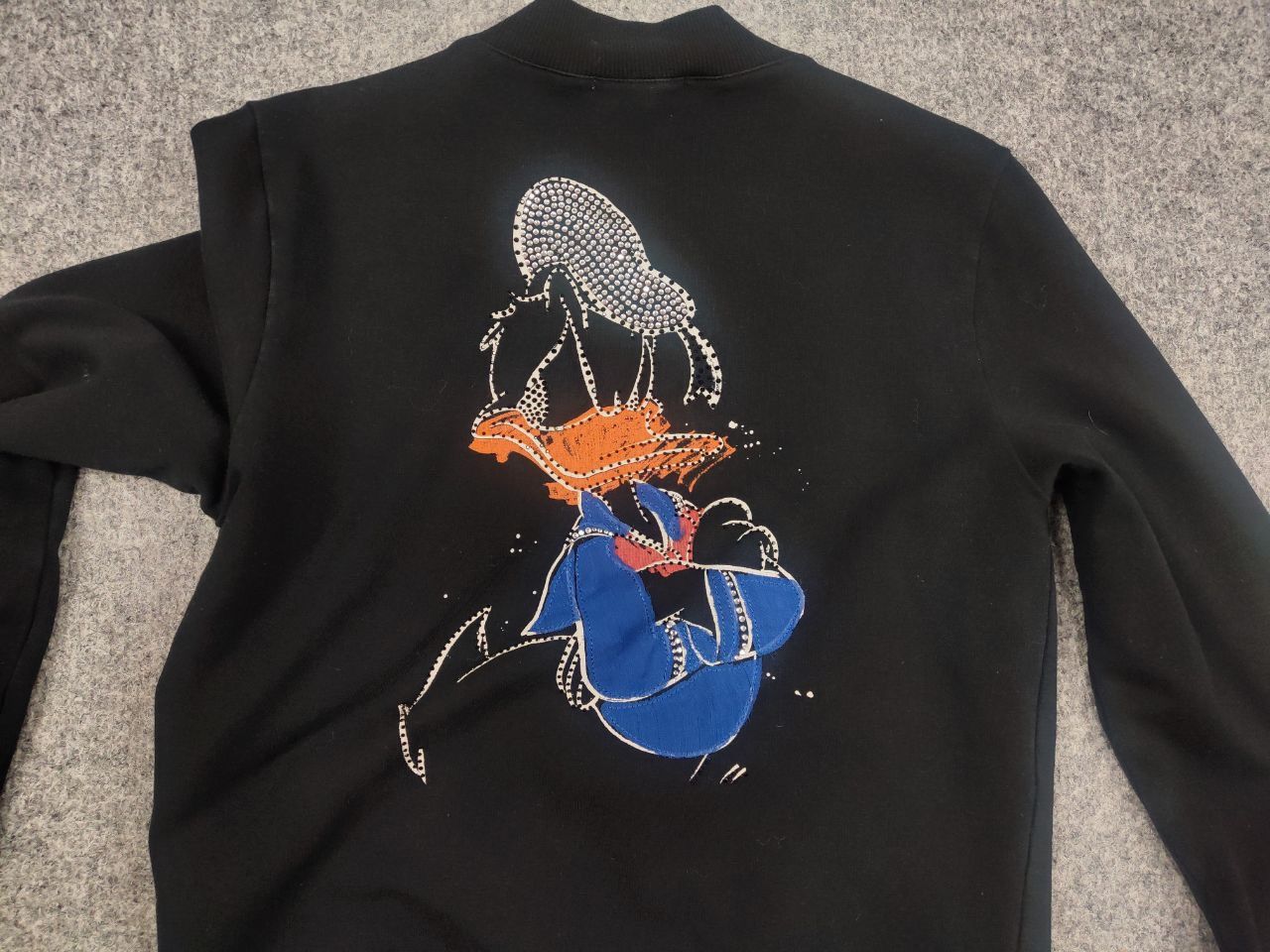 Iceberg Iceberg Disney Logo Vintage 90's Black Bomber Sweatshirt Size M / US 6-8 / IT 42-44 - 11 Thumbnail