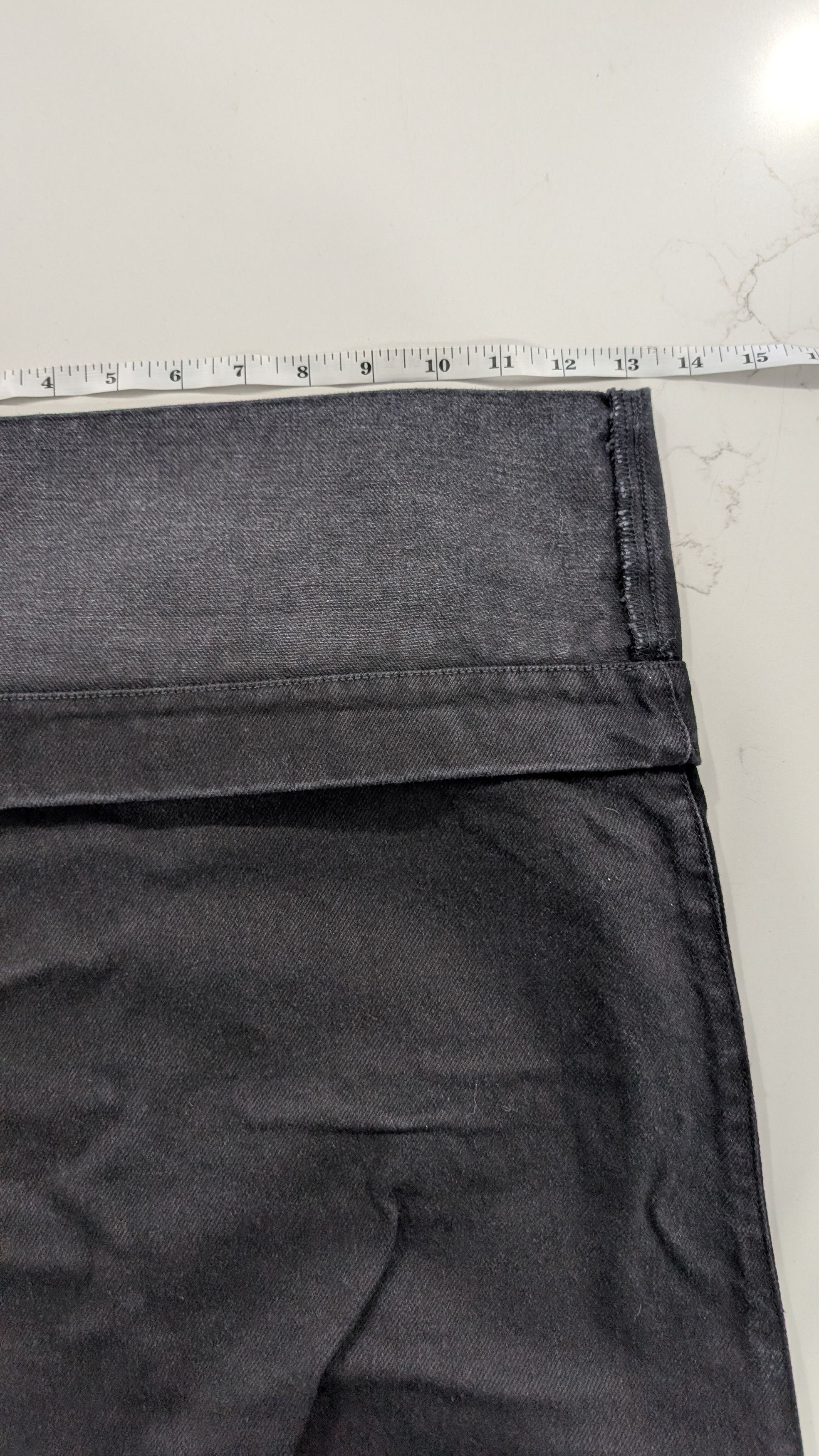 Simone Rocha SIMONE ROCHA Mens Black Wide Leg Puddle Jeans Rhinestone Size US 35 - 14 Thumbnail