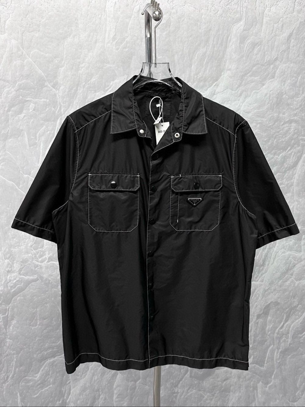 Prada Prada Re-Nylon Contrast Stitch Short Sleeve Shirt XL Size US XL / EU 56 / 4 - 1 Thumbnail