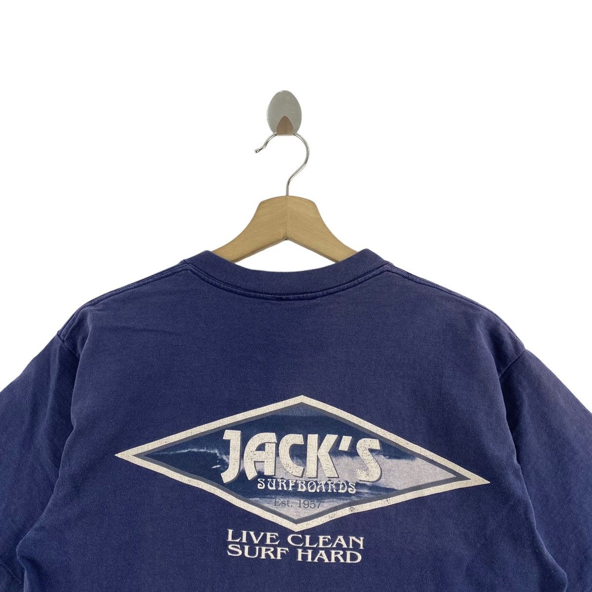 Vintage Vintage 90s JACK'S SURFBOARD Live Clean Surf Hard Brand Size US M / EU 48-50 / 2 - 4 Thumbnail