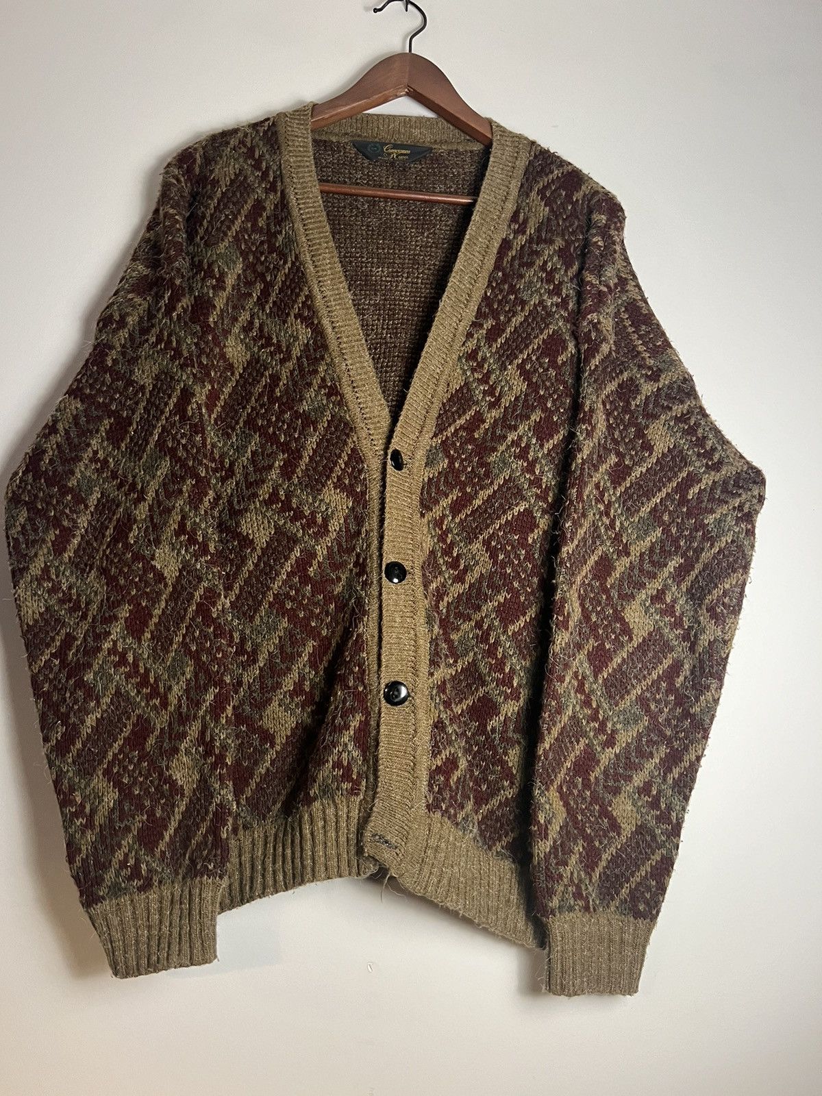 Kurt Cobain style Wool Cardigan