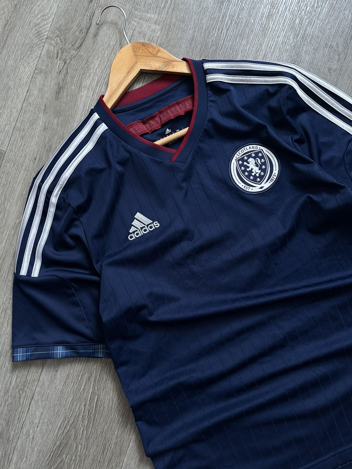 Adidas 🫧ADIDAS SCOTLAND 14-15ss Home Football Soccer Jersey M Size US M / EU 48-50 / 2 - 2 Thumbnail