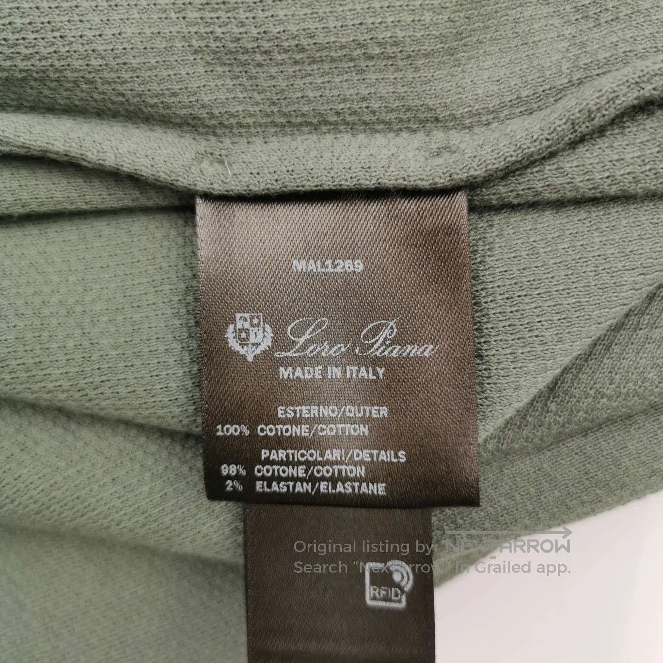 Loro Piana Loro Piana Green Long-Sleeve Polo Shirt XXL. Size US S / EU 44-46 / 1 - 8 Thumbnail