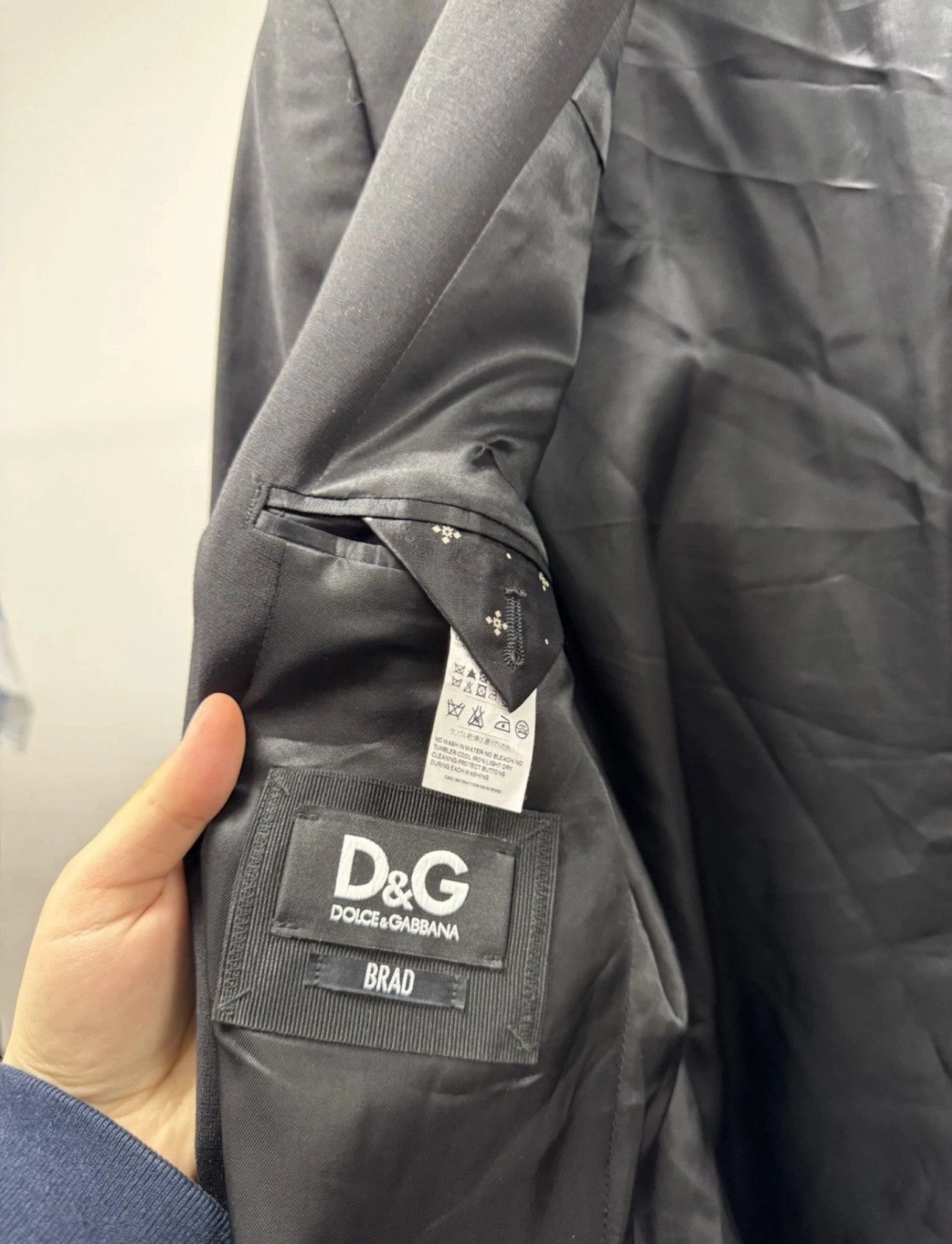 Designer × Dolce & Gabbana Dolce&Gabbana Brad Luxury Blazer Jacket Made in Italy Size 52R - 6 Thumbnail