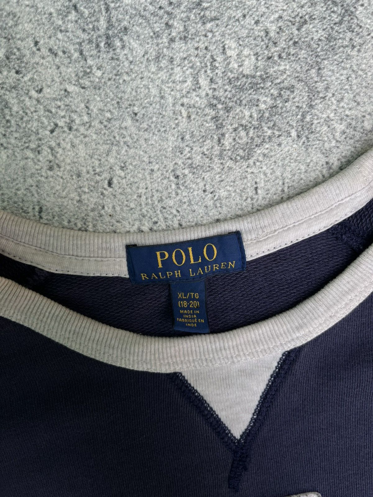 Polo Ralph Lauren VINTAGE 2000’s POLO SWEATER EMBOIRDY LOGO STRIPE RIB Size US XL / EU 56 / 4 - 6 Thumbnail