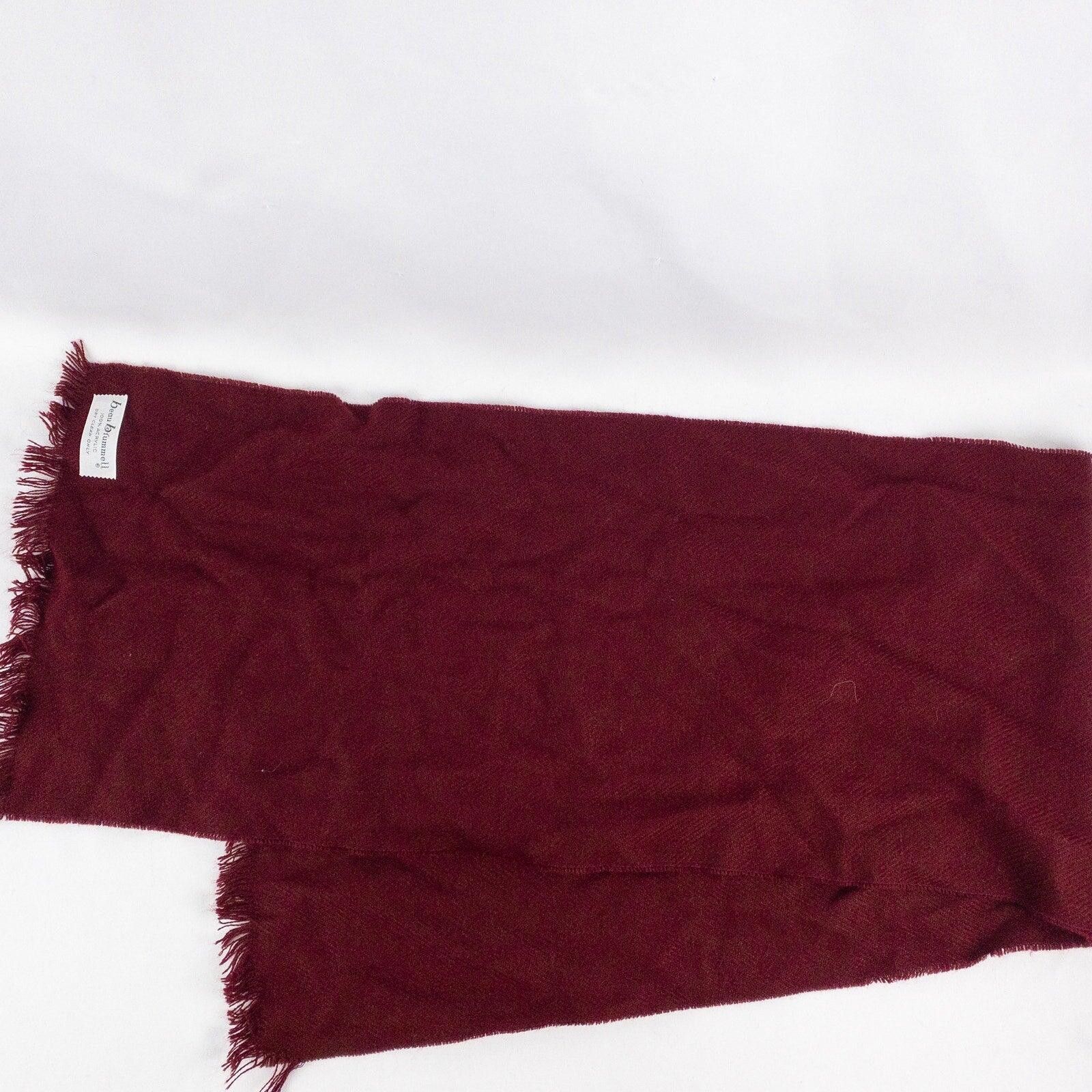 Other Beau Brummell Vintage Red Knit Scarf Mens Womens One Size Size ONE SIZE - 4 Thumbnail