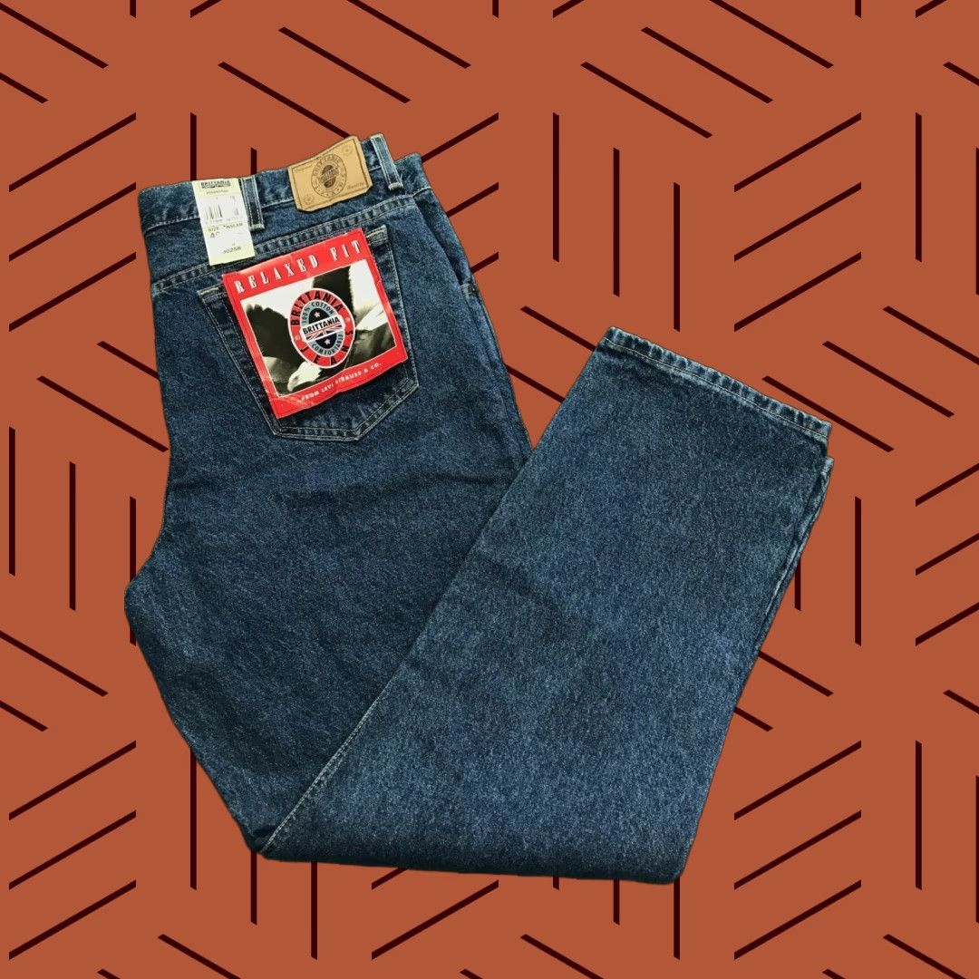 Vintage VINTAGE Brittania Relaxed Fit Jeans Men’s 40x32 80s Medium Wash Denim Retro Size US 40 / EU 56 - 1 Thumbnail