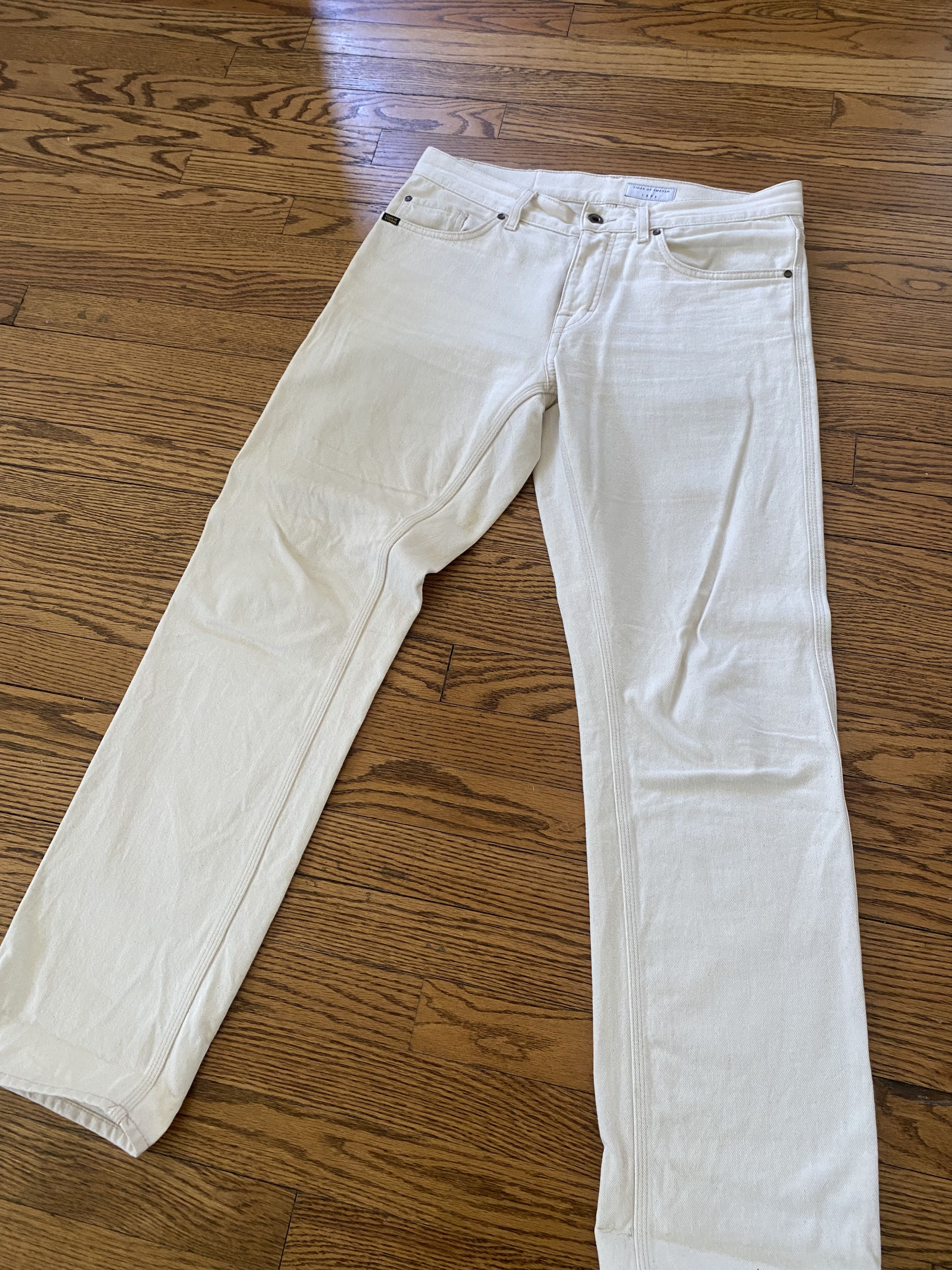 Tiger of Sweden Ecru Straight Jeans Size US 32 / EU 48 - 1 Thumbnail