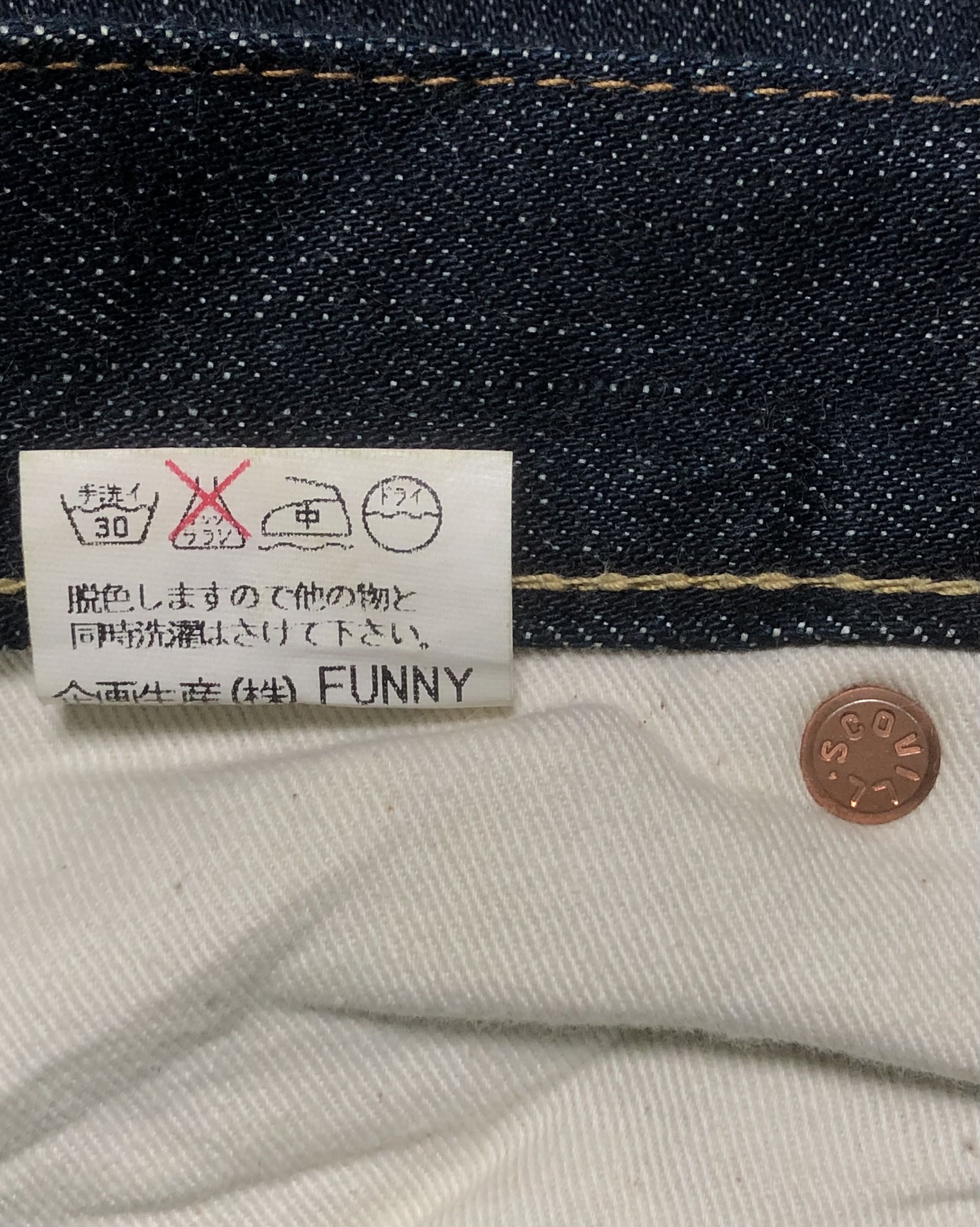 Japanese Brand FUNNY WESTERN Lot. C301s Heavyweight Cowboy Jeans Size US 32 / EU 48 - 8 Thumbnail