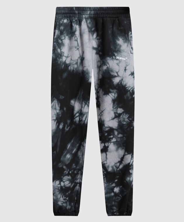 Off-White o1y0225 Logo Jogger & Sweatpant in Black/Grey Size US 34 / EU 50 - 1 Thumbnail