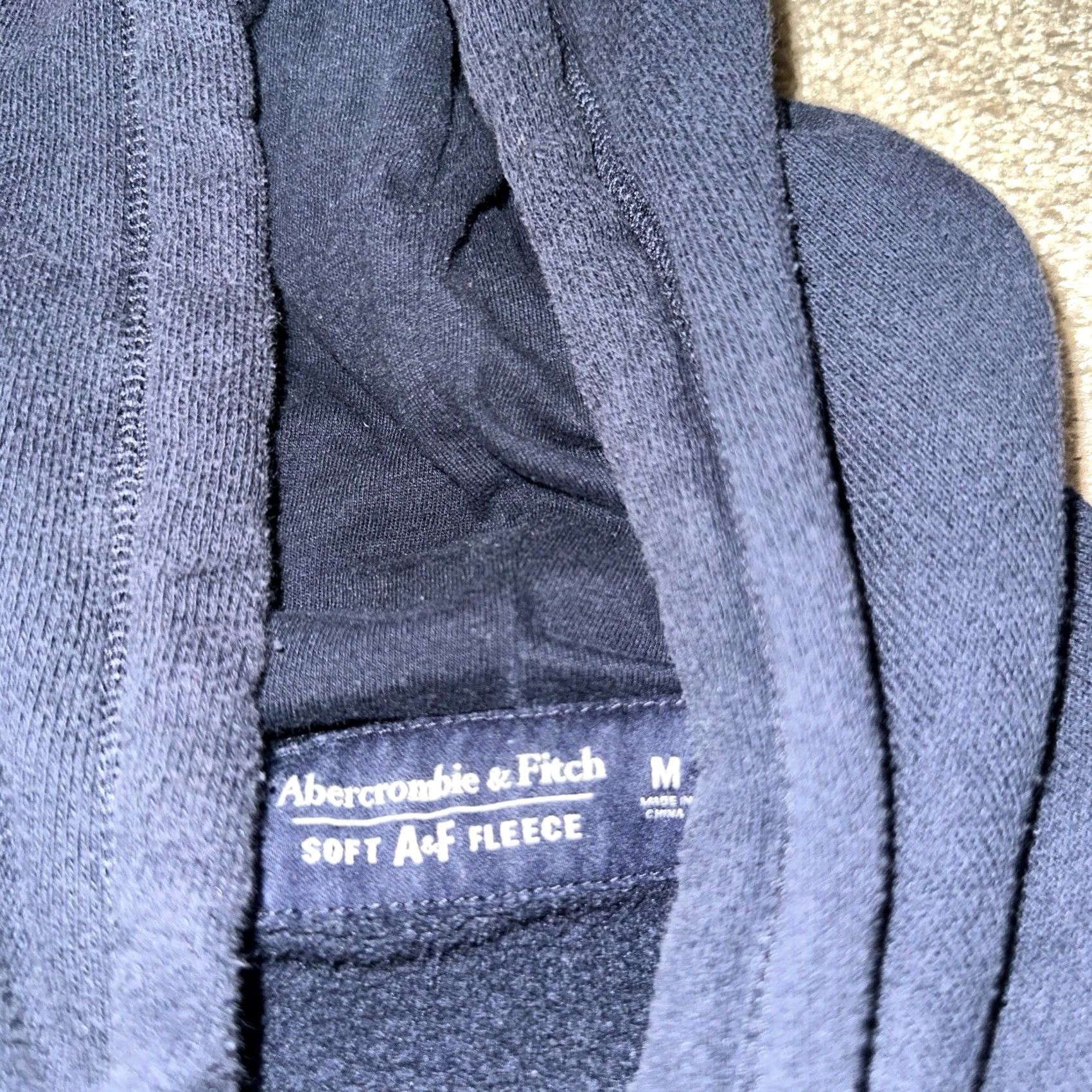 Abercrombie & Fitch Abercrombie & Fitch Hoodie Mens Medium Blue Pullover Fleece Embroidered Logo Soft Size US M / EU 48-50 / 2 - 4 Thumbnail
