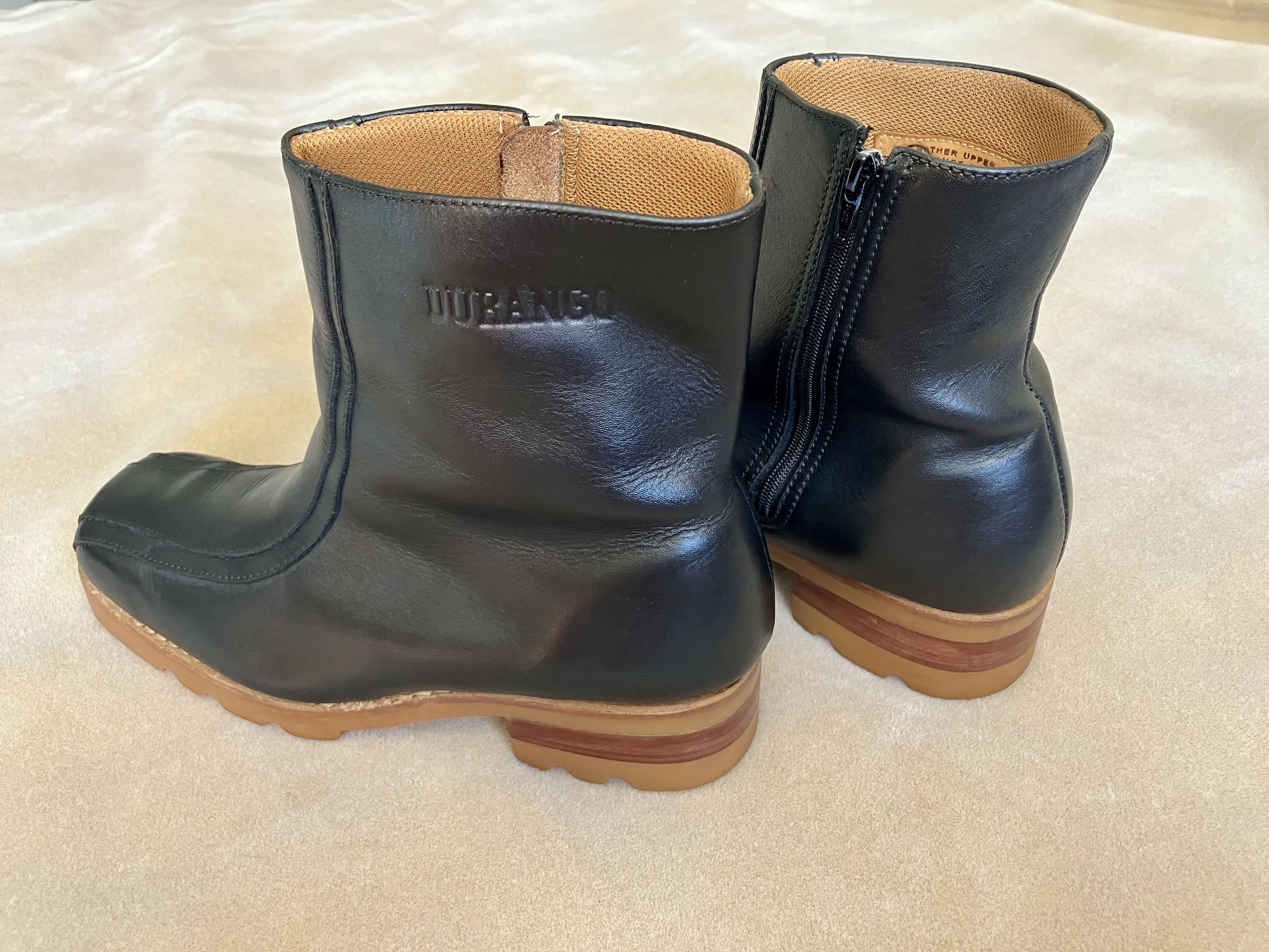 Durango Durango Vintage Black Lug Sole Heeled Boot Size US 8.5 / EU 41-42 - 2 Thumbnail