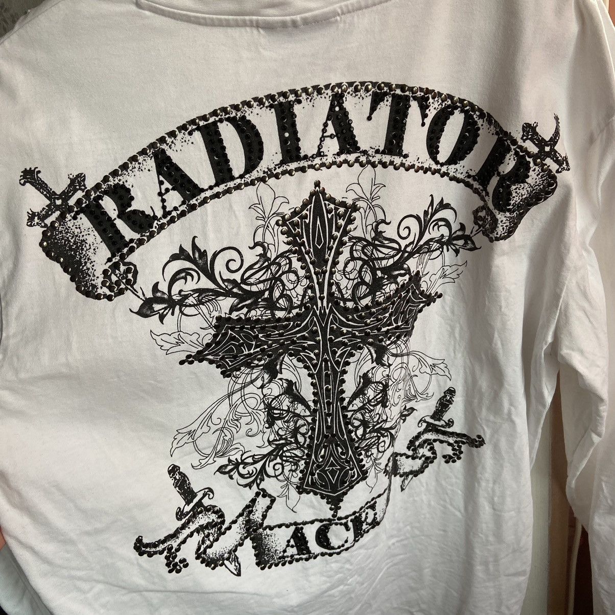 Japanese Brand 📌 Crazy Y2K John Devin Cross Radiator Longsleeve Size US M / EU 48-50 / 2 - 4 Thumbnail