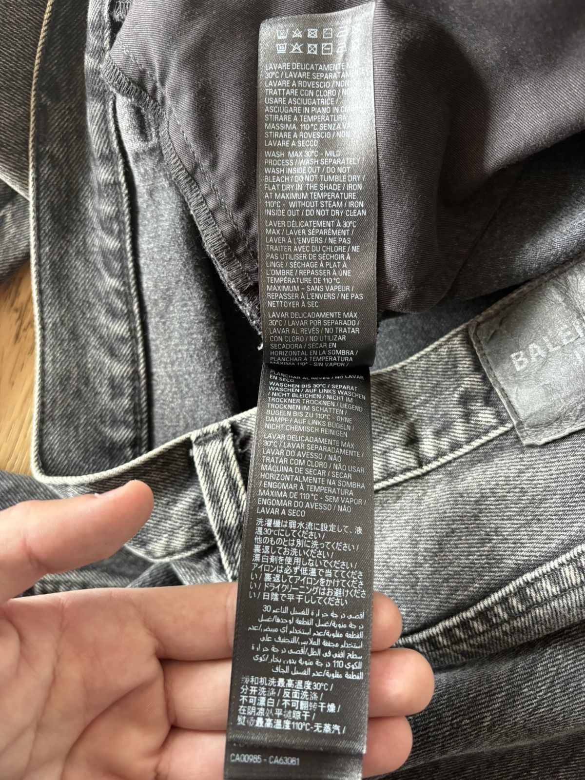 Balenciaga Balenciaga Fall22 Lost Tape Flared Denim Size US 31 - 10 Thumbnail