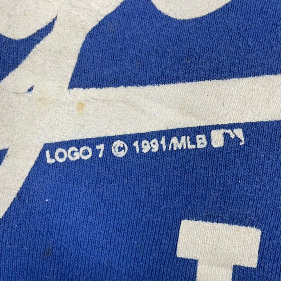 Vintage Vintage 1991 Logo 7 LA Dodgers MLB Pullover Sweatshirt Size US L / EU 52-54 / 3 - 7 Thumbnail
