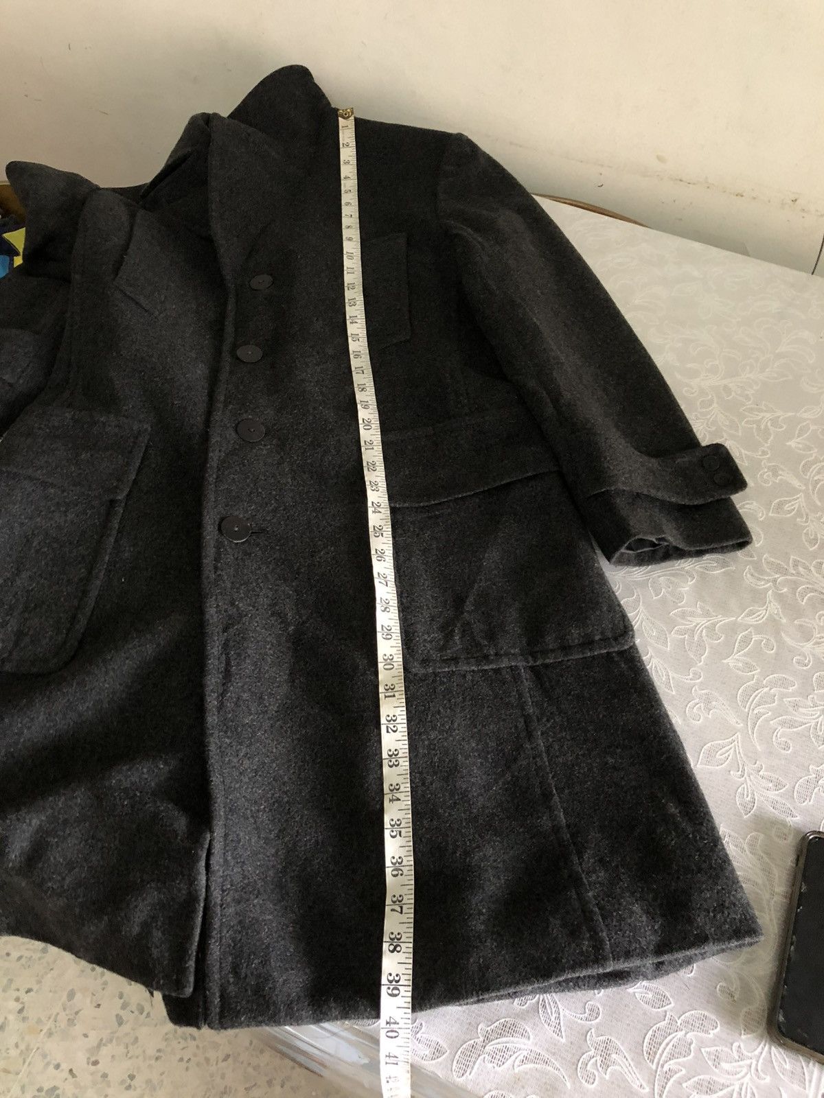 Jean Paul Gaultier Vintage Jean Gaultier Homme Single Breasted Wool Long Coat Size US M / EU 48-50 / 2 - 24 Thumbnail