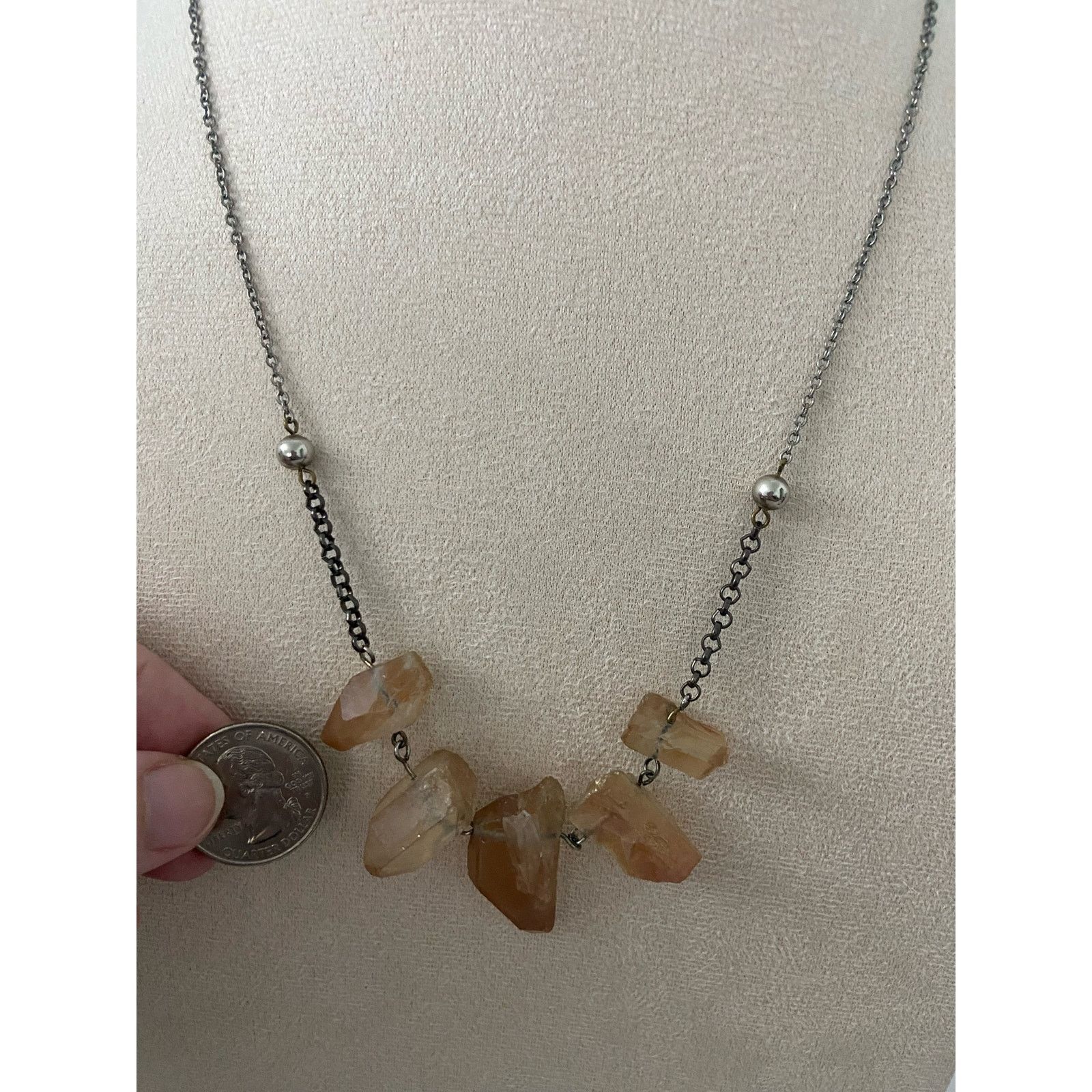 Other Citrine quartz crystal necklace Size ONE SIZE - 2 Thumbnail