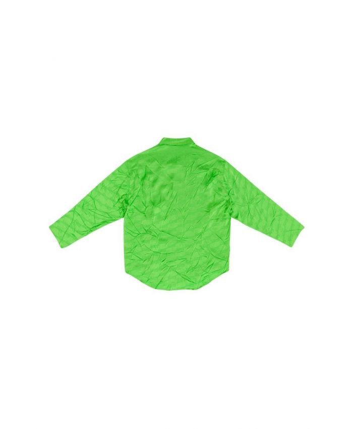 Balenciaga o1la1rc1a1024 BB Monogram Minimal Shirt in Apple Green Size XS / US 0-2 / IT 36-38 - 2 Thumbnail