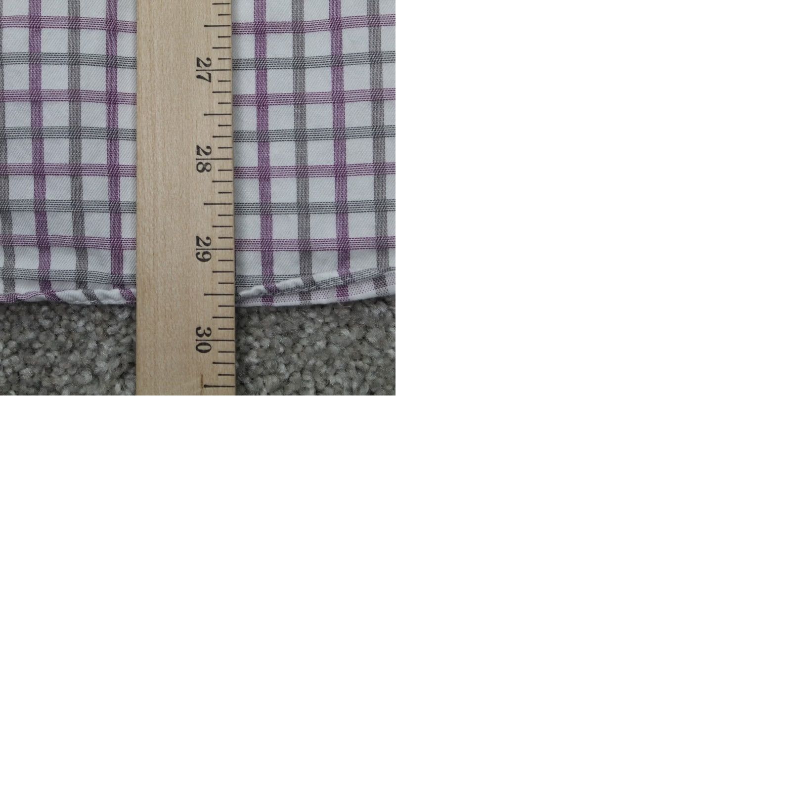 Vintage Jhane Barnes Shirt Mens Large Purple/Black/White Slim Fit 100% Cotton L/S Button-Down Shirt Size US L / EU 52-54 / 3 - 9 Thumbnail