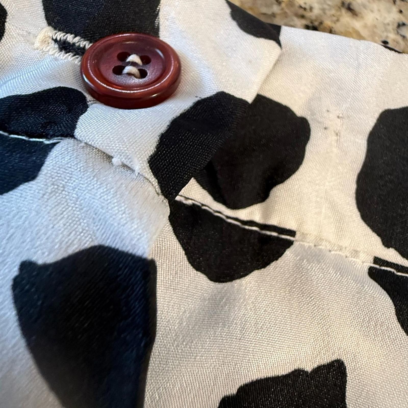 Other Vintage pleated midi skirt black white red polka dots SZ 16 Size 38" / US 16 / IT 52 - 11 Thumbnail