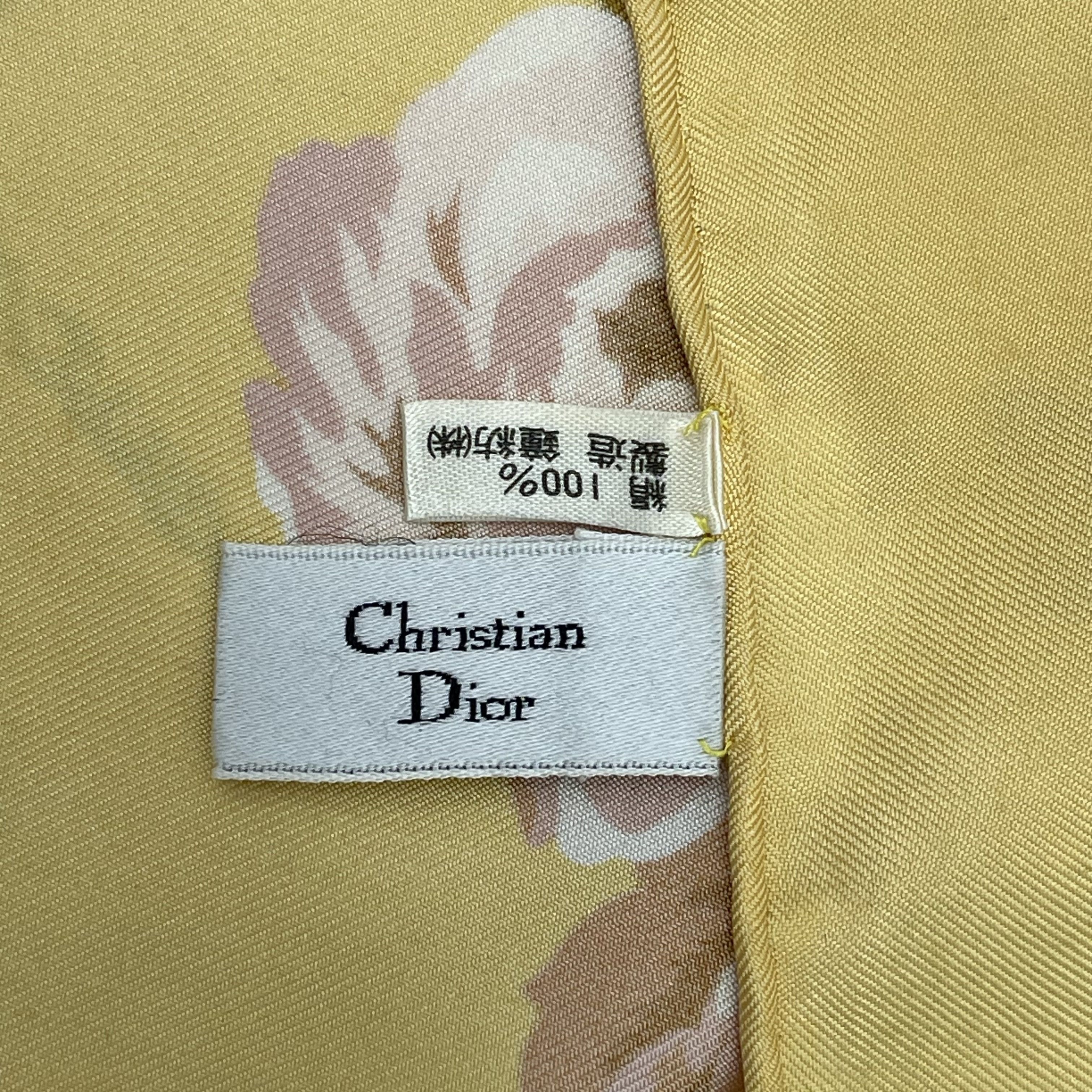 Christian Dior Monsieur Vintage Christian Dior Silk Scarf - S7032 Size ONE SIZE - 10 Thumbnail