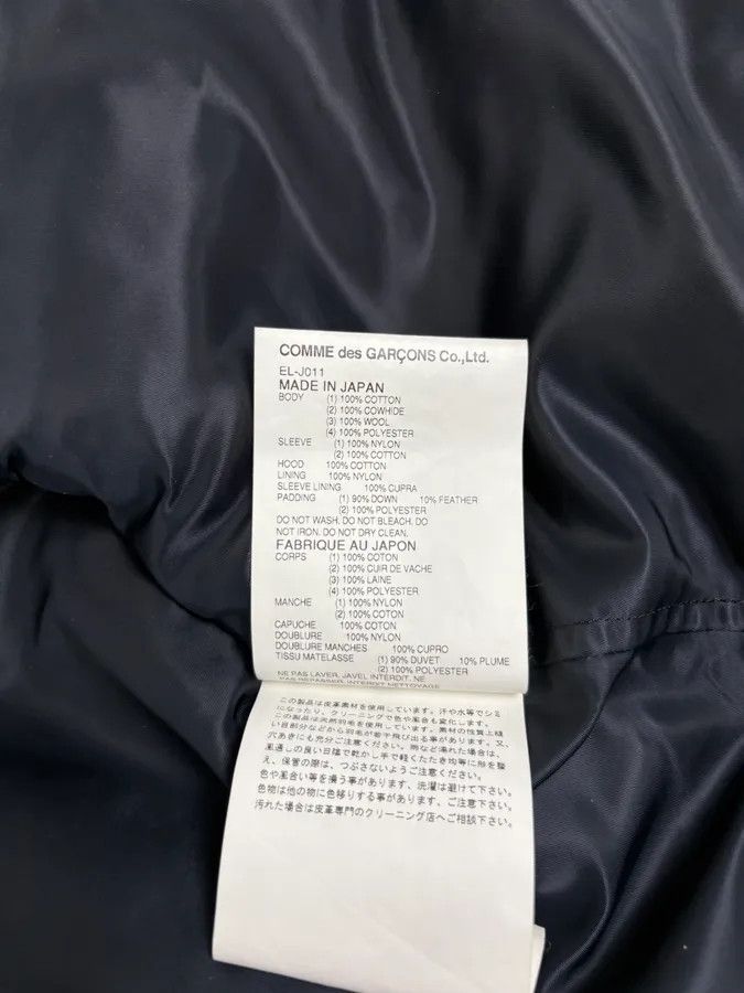 Comme des Garcons AW2013 Comme des Garçons Ganryu Black Leather Hooded Puffer Nylon Jacket Size US S / EU 44-46 / 1 - 13 Thumbnail