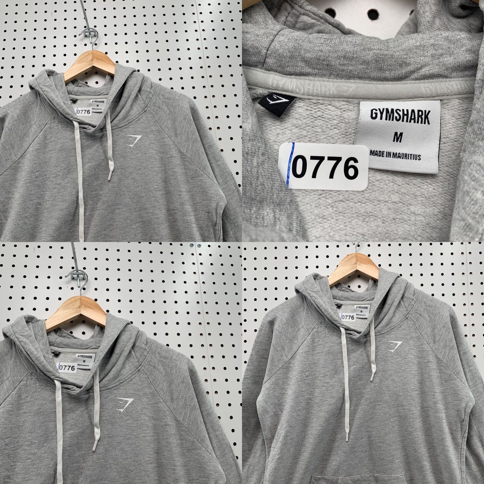 Gymshark Gymshark Hoodie Sweatshirt Womens Medium Gray Fleece Active Workout 21x25.5 Size M / US 6-8 / IT 42-44 - 8 Thumbnail