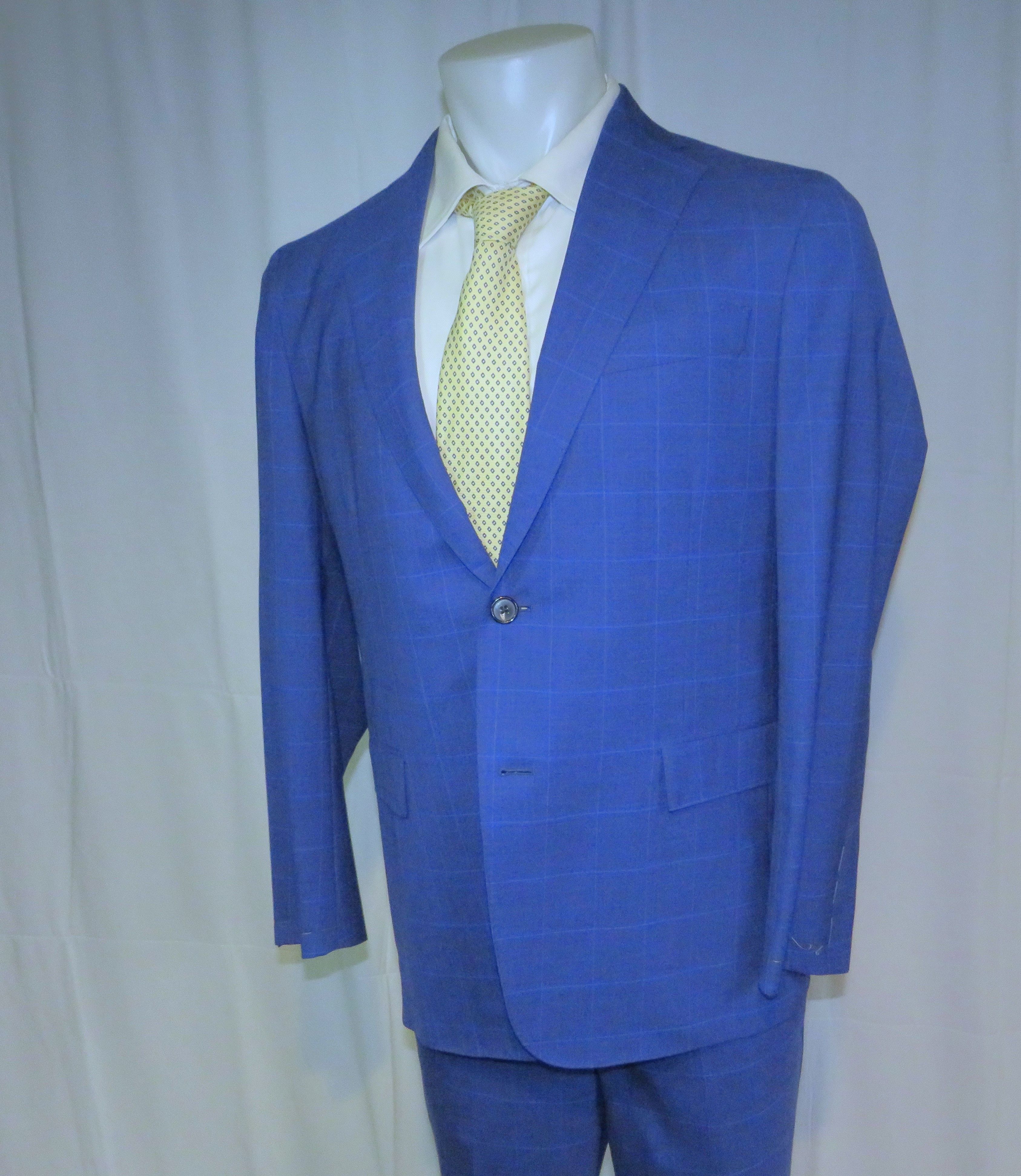 Brooks Brothers Golden Fleece Current Blue Plaid Two Button Suit 40R NWT Size 40R - 9 Thumbnail