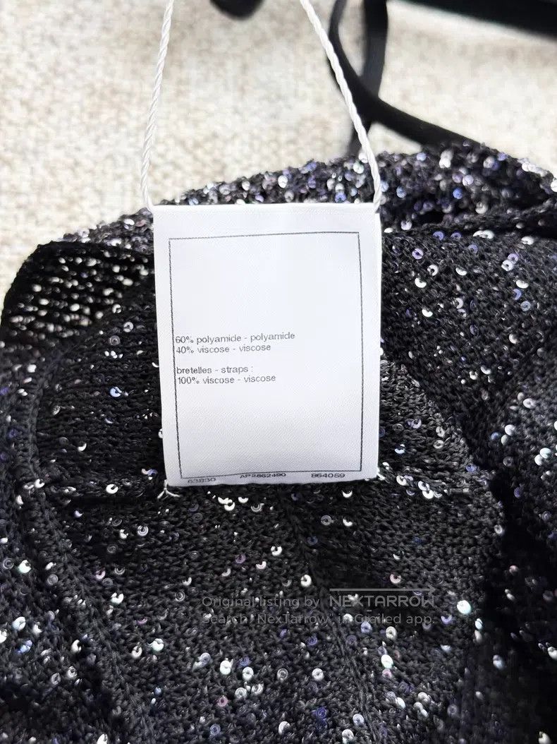 Chanel Chanel Thin shiny suspender vest Size XS / US 0-2 / IT 36-38 - 5 Thumbnail